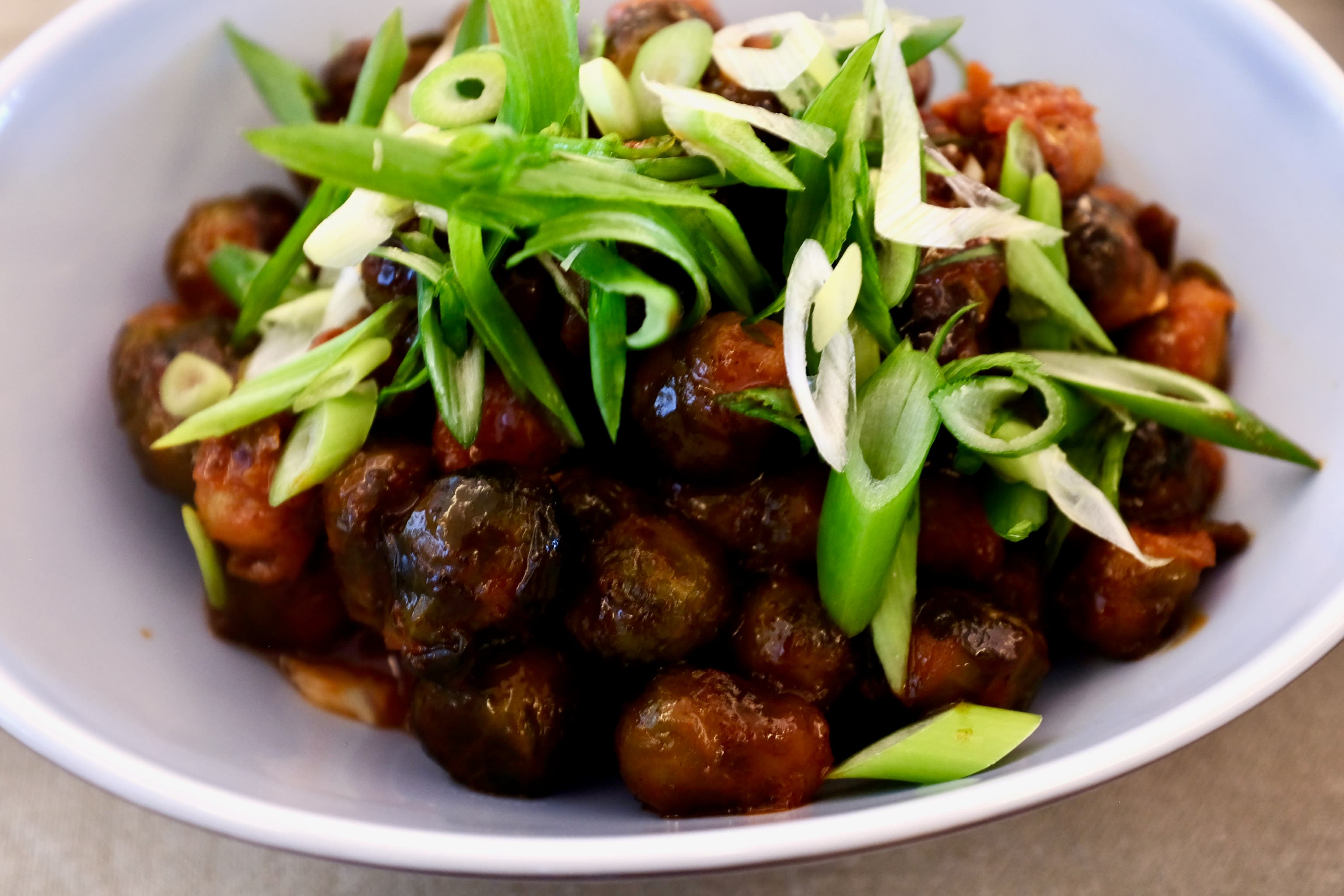 Brown Butter Gochujang Brussels Sprouts