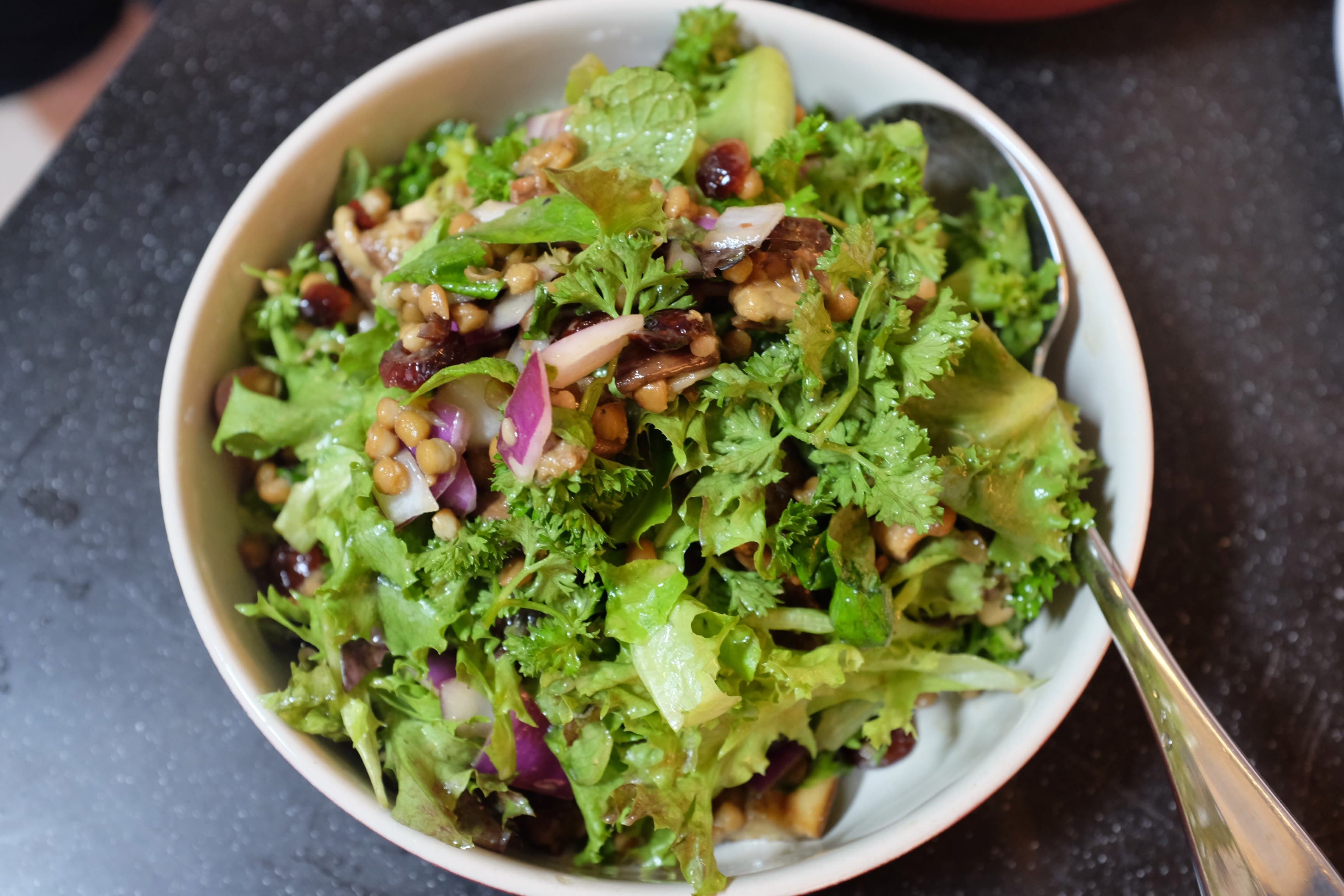 Lentil and Roasted Eggplant Salad